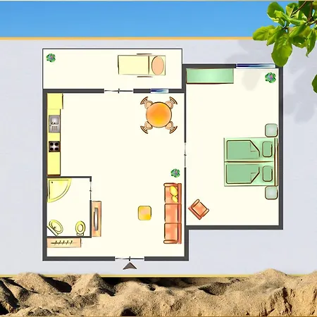 아파트 Seeland 182 Seeland App 4 제바트헤링스도르프